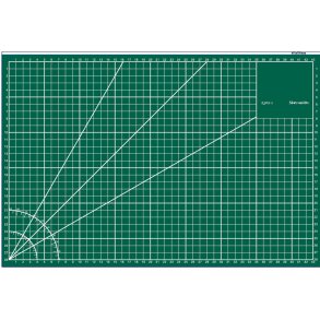 Skæremåtte med påtrykt mål og vinkler 3mm