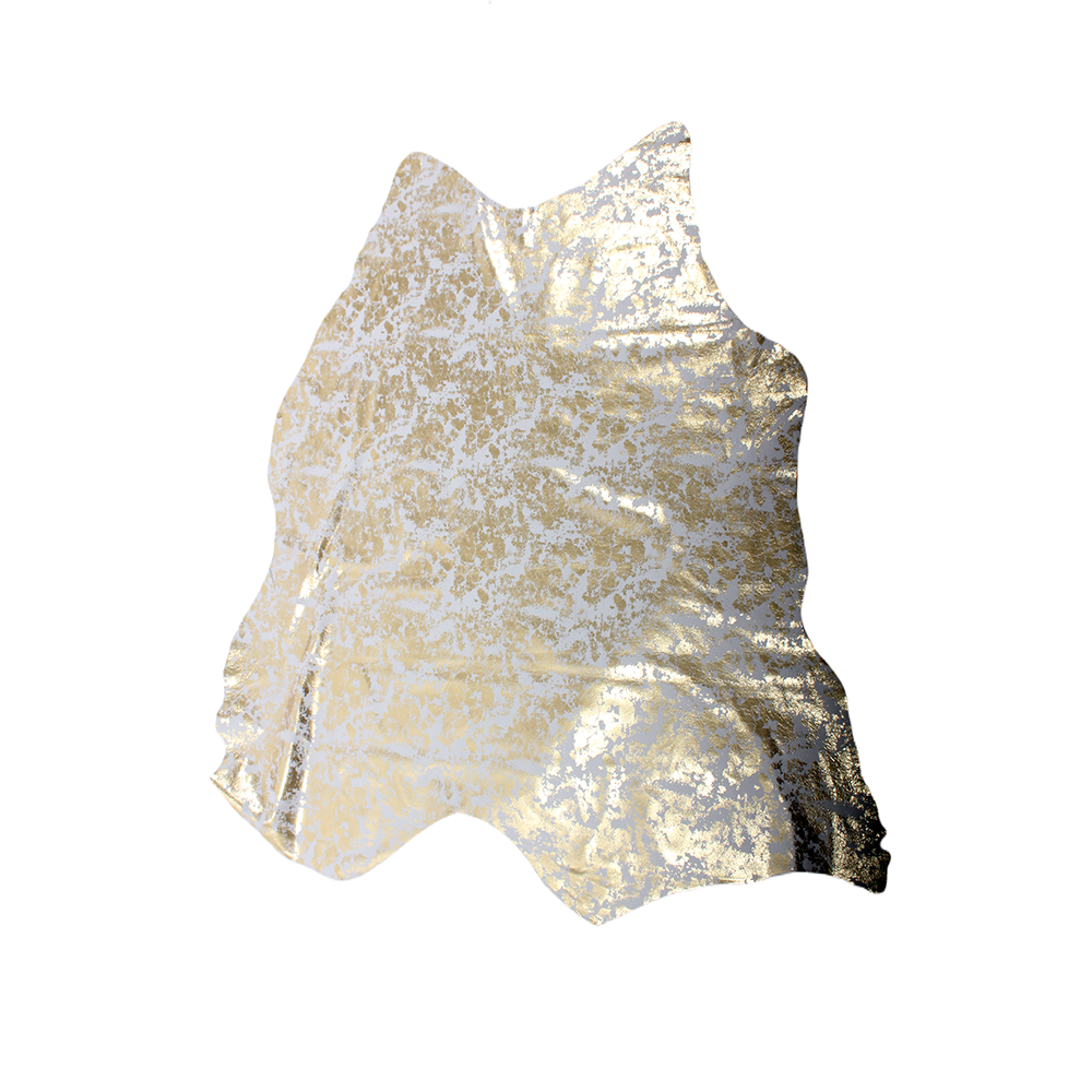 Varkensleer distressed gold 0,5 mm - ca. 15 sqf