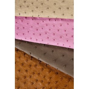 Strauenleder schwarz 2-2,5mm  - ca. 16 qfs