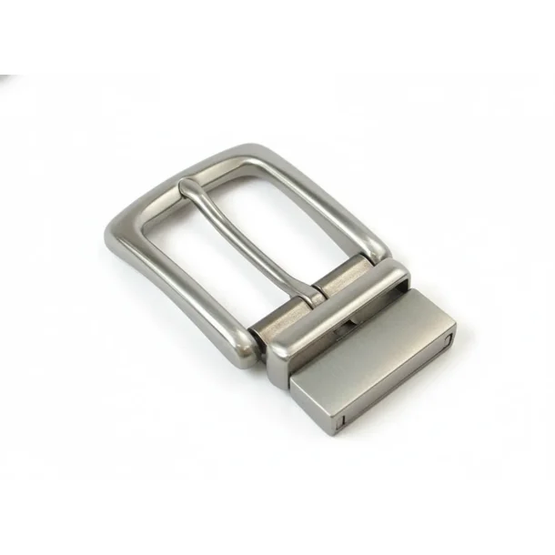 Spnne enkelt m/clips matt frnicklat 35 mm  Fransk: Boucle simple avec clip, nickel mat, 35 mm