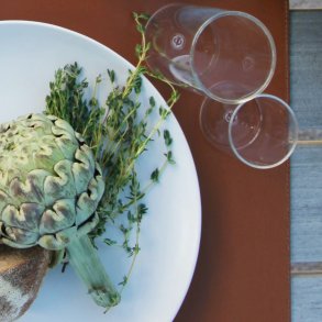 Quadratische Ledertischsets 34x47cm