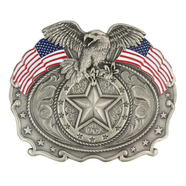 Western Belt Buckle Flying Eagle Trophy 38mm