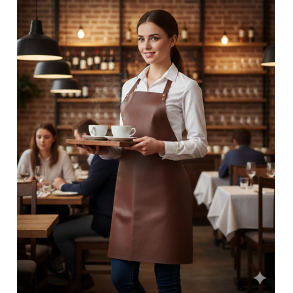 Forklæde i Premium skind/læder håndlavet i Skindhuset EKSTRA STOR