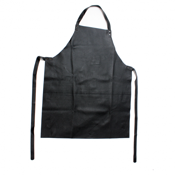 Apron in leather - Handmade by Leather House Black