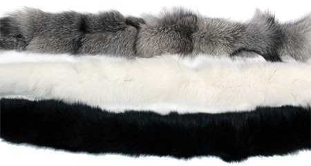 Bords de manteaux en fourrure de renard - Approx. 5cm de large