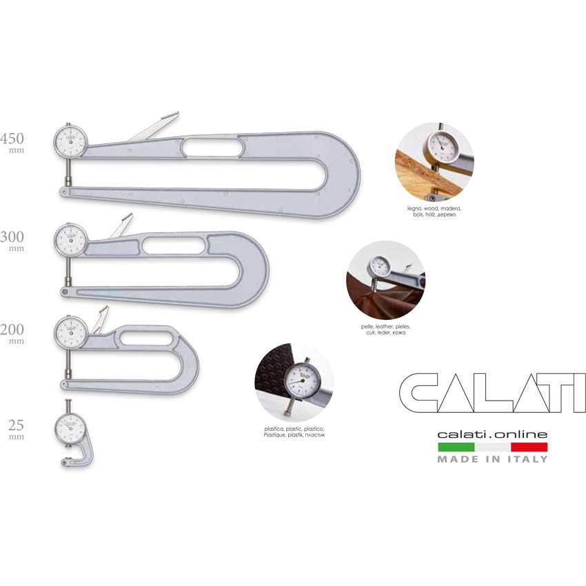 THICKNESS GAUGES CALATI 200mm | LeatherHouse