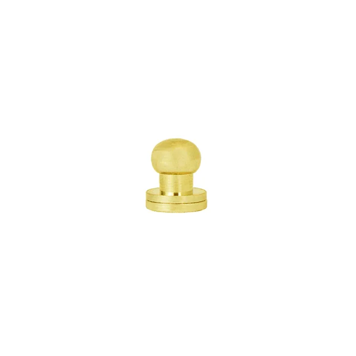 Solid gun button brass