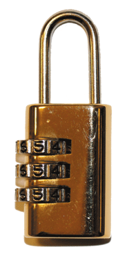Padlock w / code 54x21mm