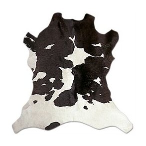 HAIR-ON CALFSKIN Black & White  - 6-7 qfs