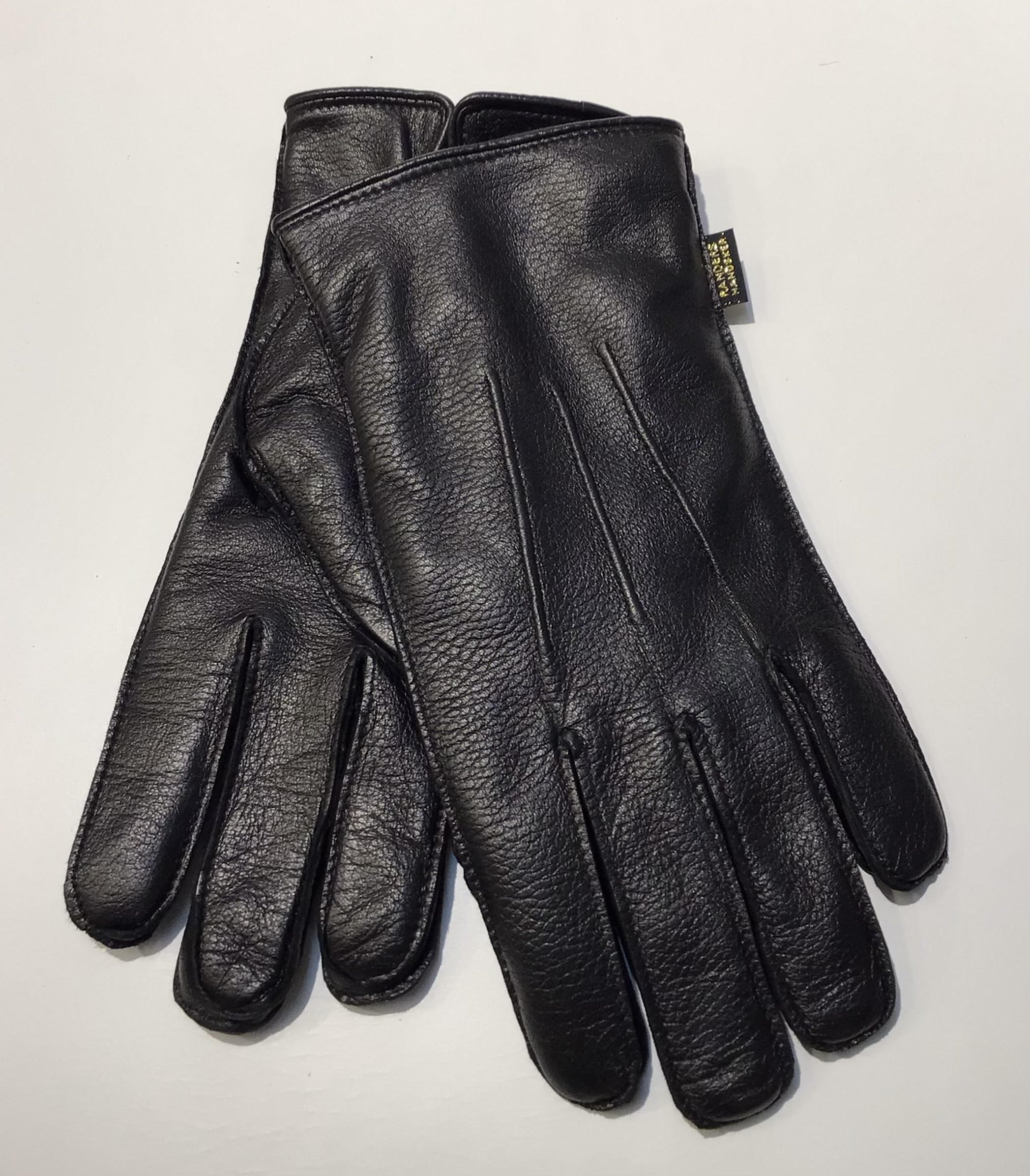 Handske blødt lammeskind med hjort struktur - herre