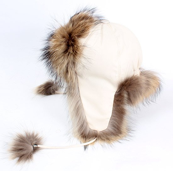 Chapeau en fourrure de renard - Taille unique