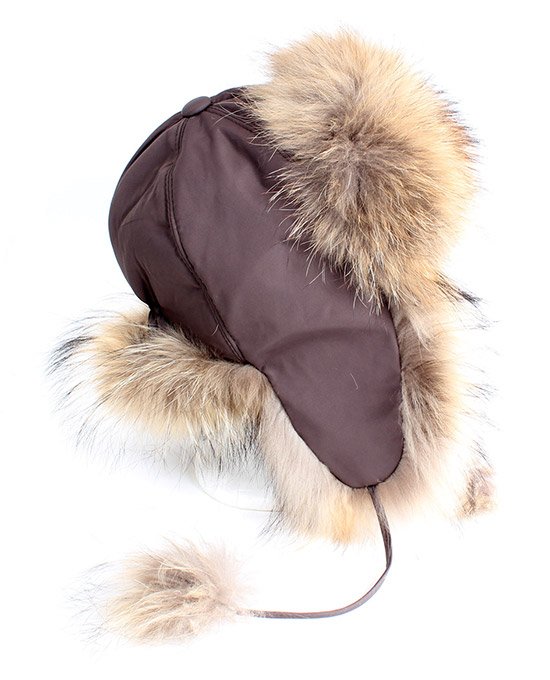 Chapeau en fourrure de renard - Taille unique