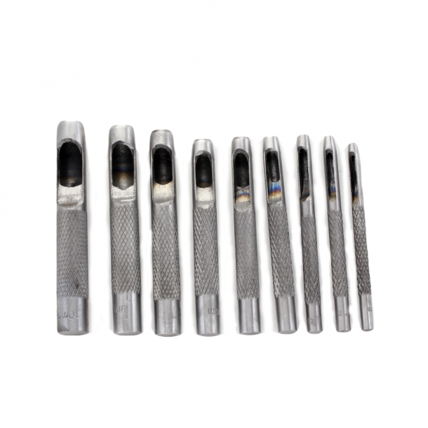Poinons pour le cuir - Set de 9 pices
