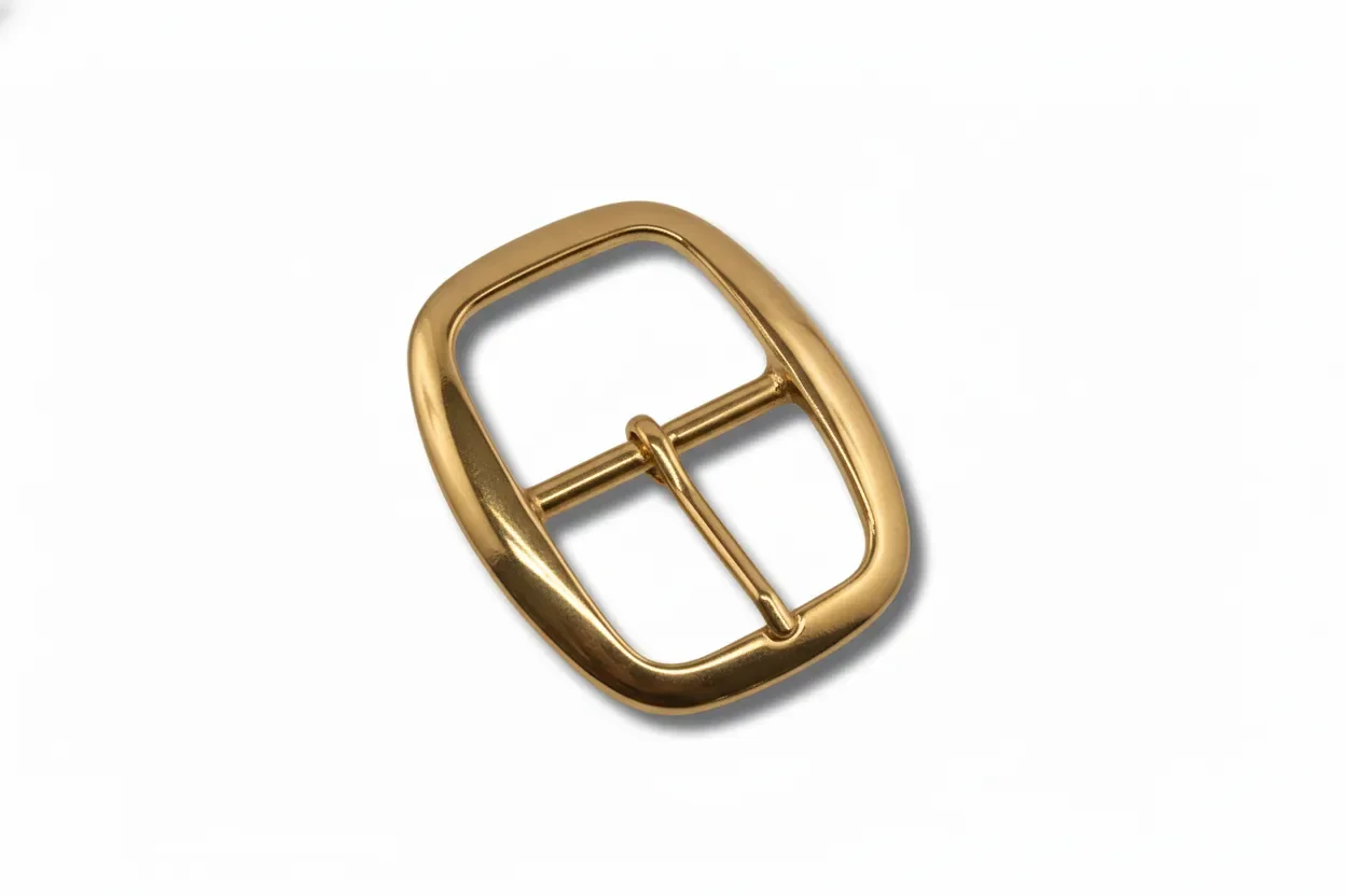 Center bar buckle - cast brass