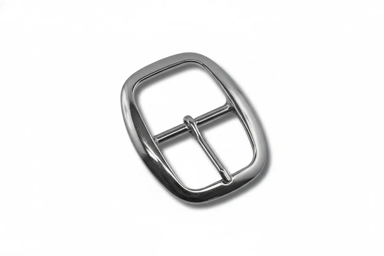 Center bar buckle - cast brass