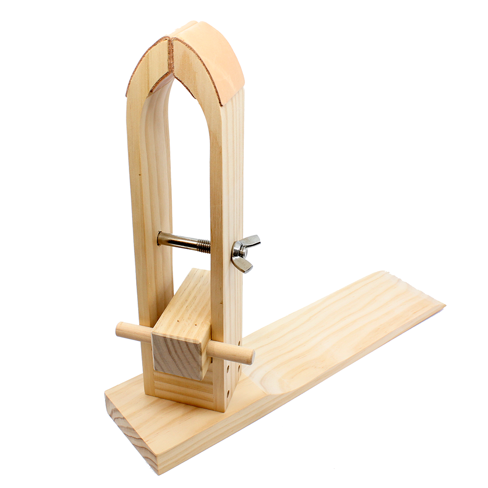 Valet de couture en bois - Pince  coudre le cuir
