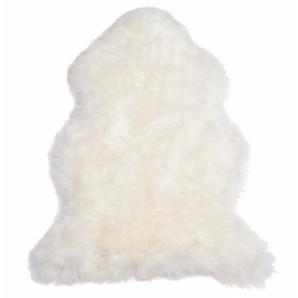 Tapis en peau de mouton 135cm de long / 60cm de large Ivoire