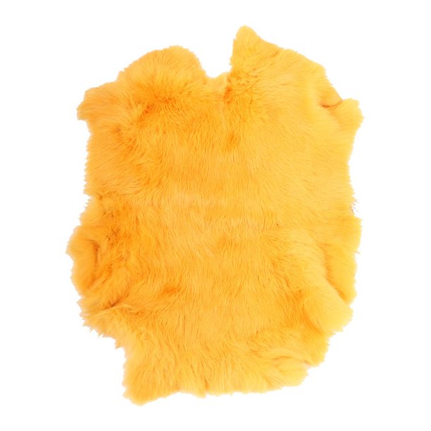 Peau de lapin jaune
