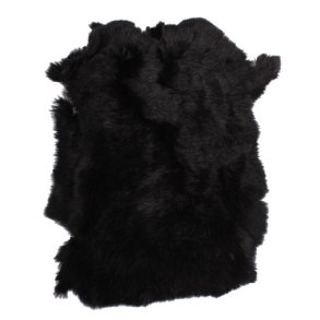 Kaninchenfell schwarz extra gro