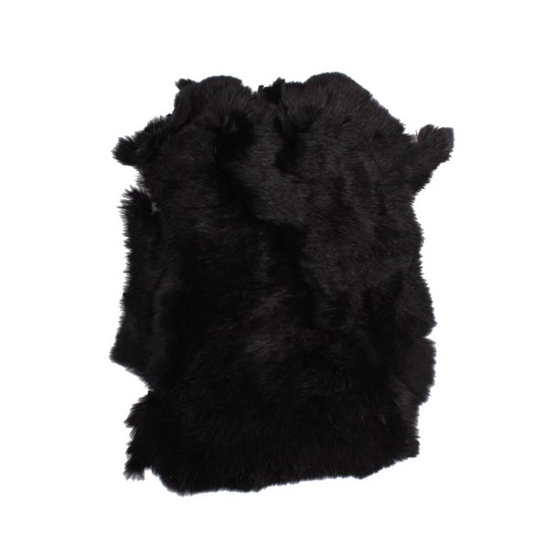 Peau de lapin noir
