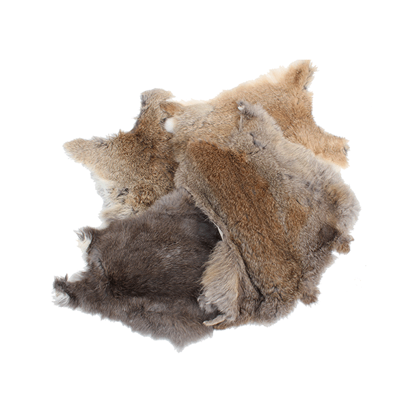 Konijnenvel natuurlijke kleuren - aanbieding