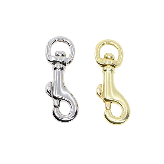 Mousqueton  gegoten messing -  10mm eye 55mm long