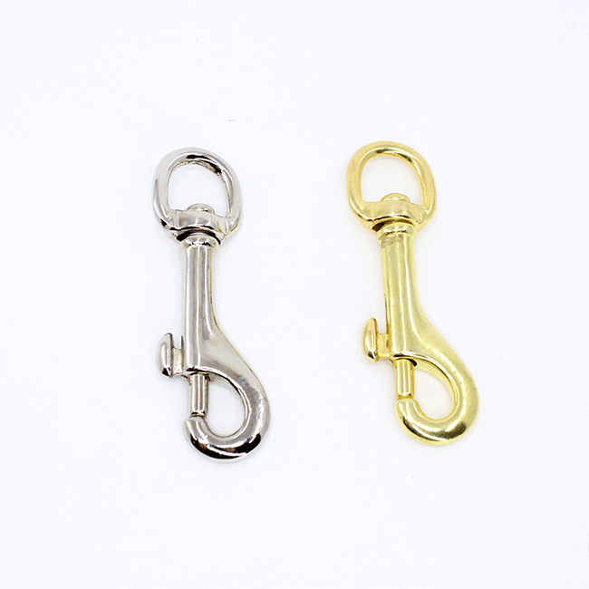 Mousqueton gegoten messing 13mm eye/75mm long