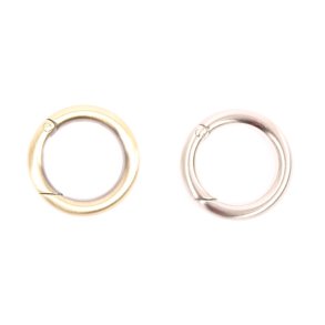 Karabinring 2 størrelser -  3 farver