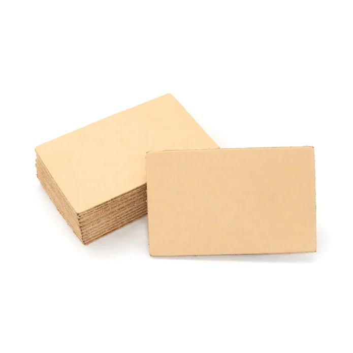 MakerAid� Rektangul�r vegetabilsk l�der natur 12-pak 