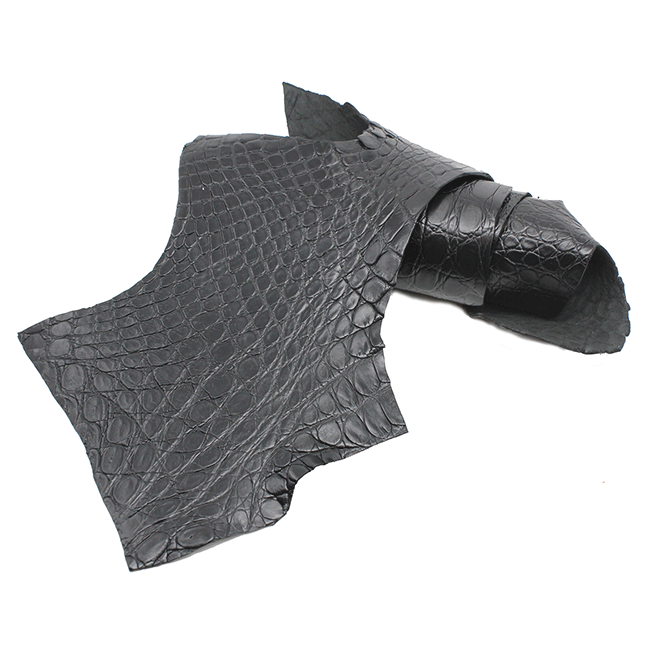 Crocodile Flanks mat from Venezuela for watch band approx. 1,4 sqf