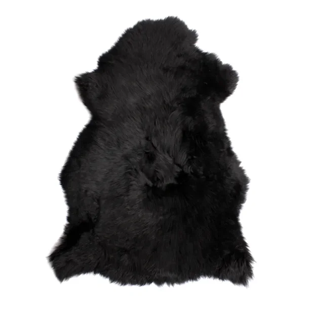 Lambskin rug from New Zealand from 75-100cm  Black 85cm
