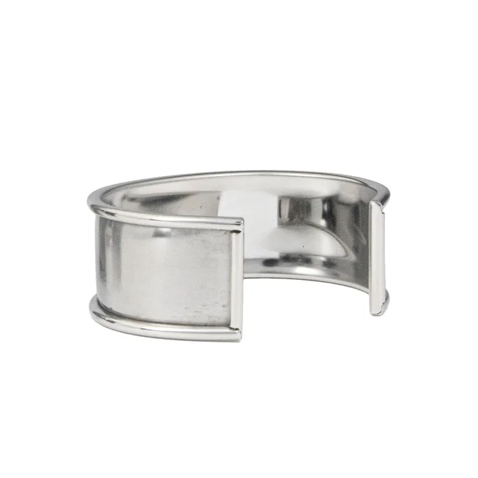 Bracelet manchette en acier inoxydable