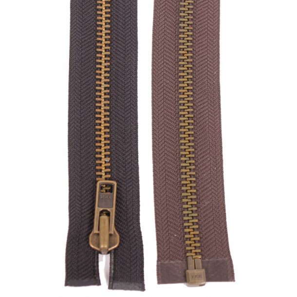 Zipper heavy in metal 35mm - Several lengths - 2 colors