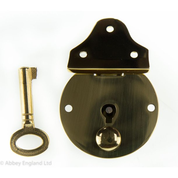 Document case lock 35mm brass