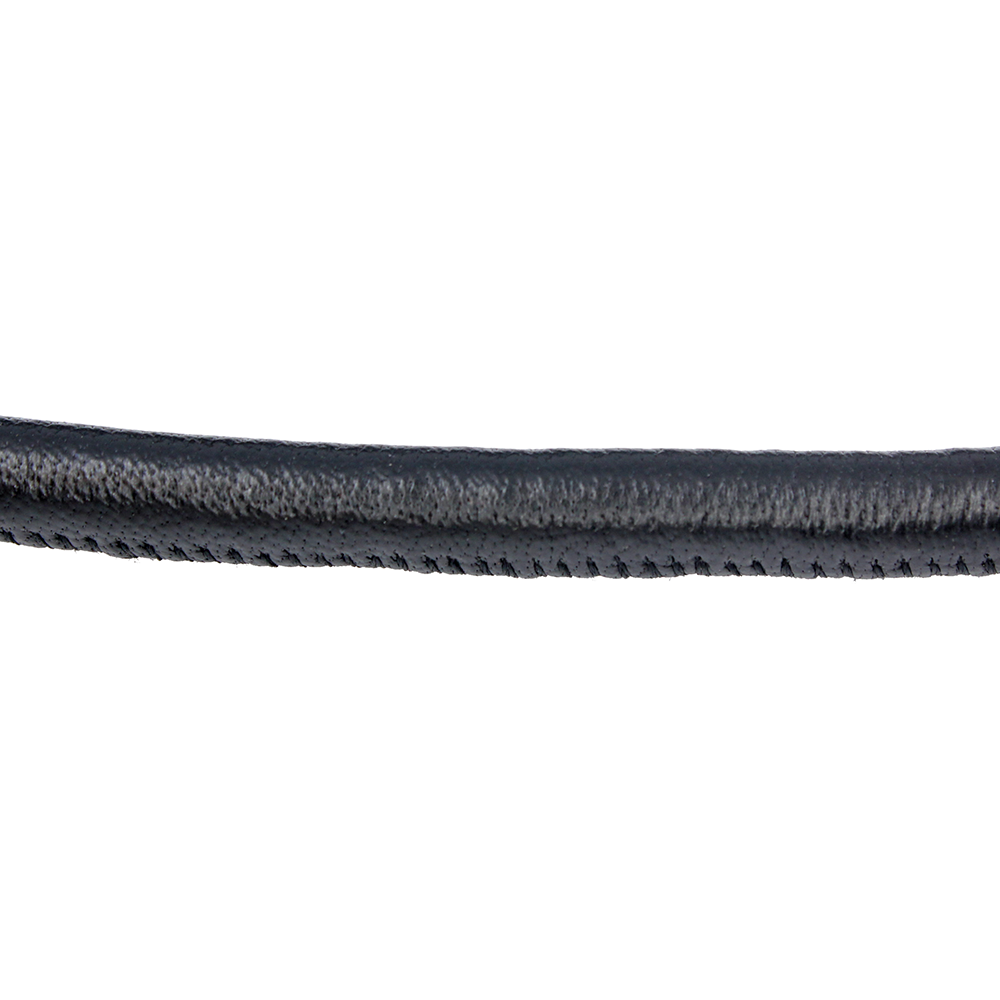 Round leather cord machine stitched nappa cord