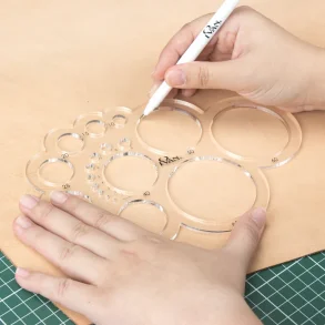 Cirkel- & radius akrylskabelon