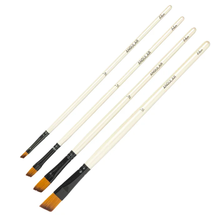 Nylon vinkelbrste 4 stk Sett