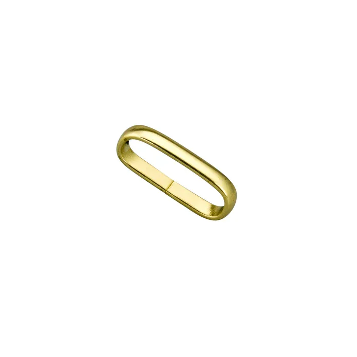 Solid Brass Strap Loop Keeper Loops