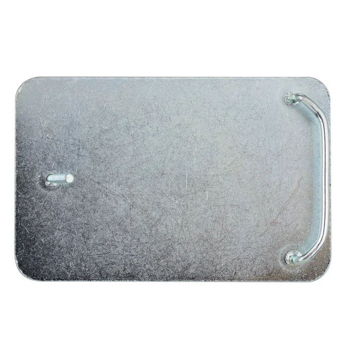 Plaque de zinc vierge  boucle rectangulaire 38mm