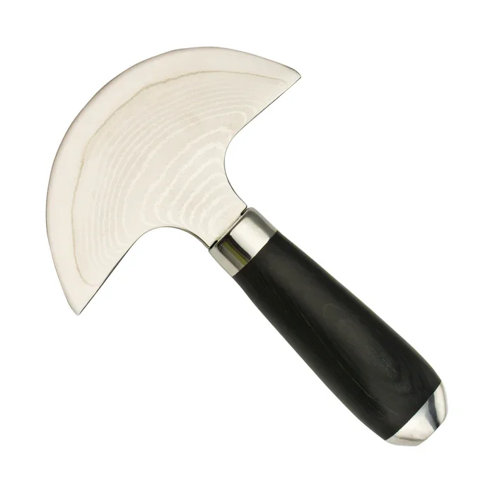 Couteau rond de Damas pour le cuir
