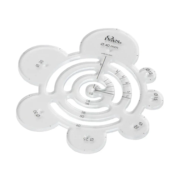 Multifunctionele ronde acryl sjabloon, klein