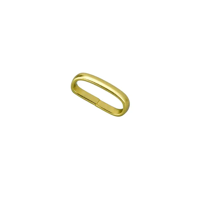 Solid Brass Strap Loop Keeper Loops