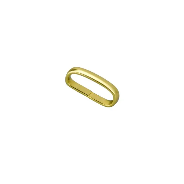Solid Brass Strap Loop Keeper Loops 20mm Brass 10 pcs