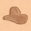 cowboyhatt 3D-stempel 8470