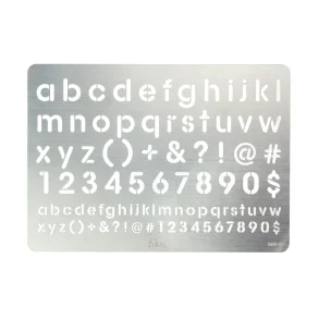 Stainless Steel Stencils Alphabet & Numbers