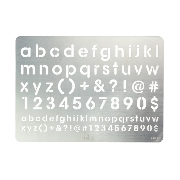 Stainless Steel Stencils Alphabet &amp; Numbers