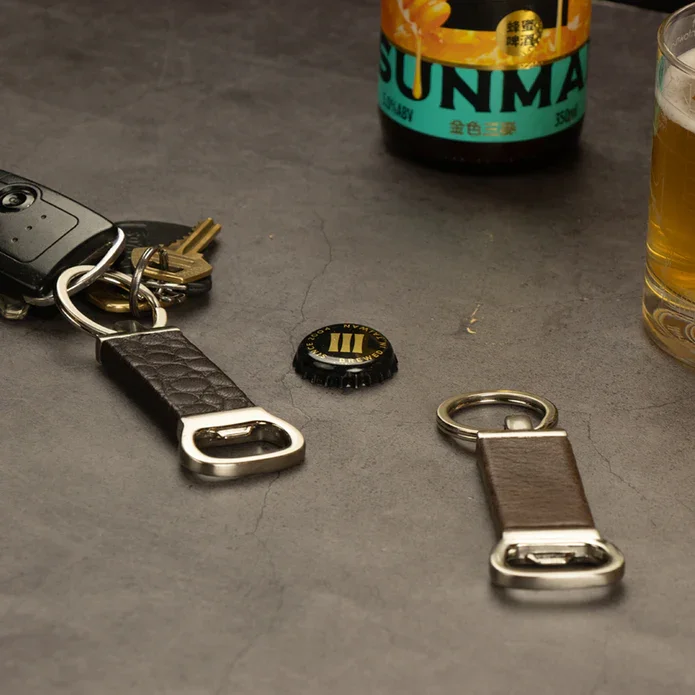 Nkkelring med flaskepner DIY