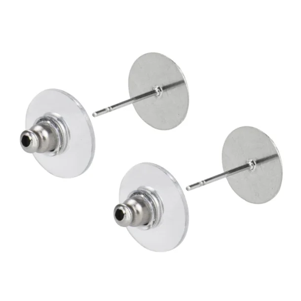 Stainless Steel Earring Pins, 2/PK