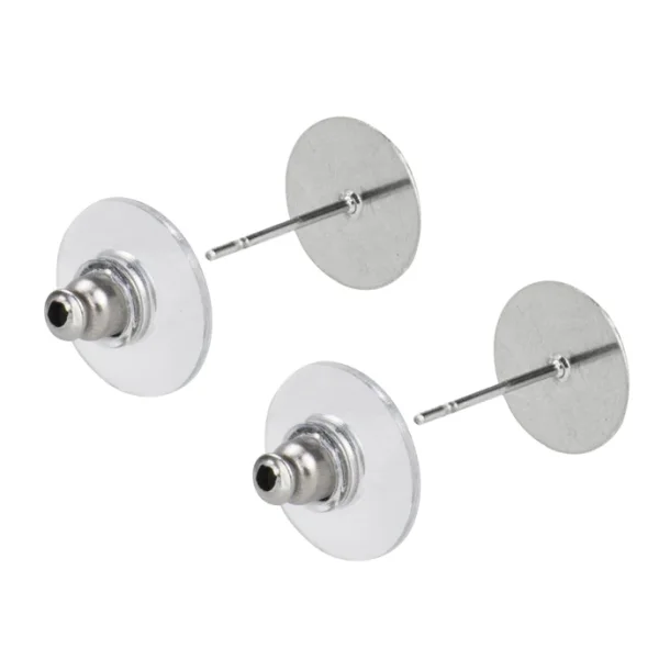 Oorbelspeldjes van roestvrij staal, 2/PK
