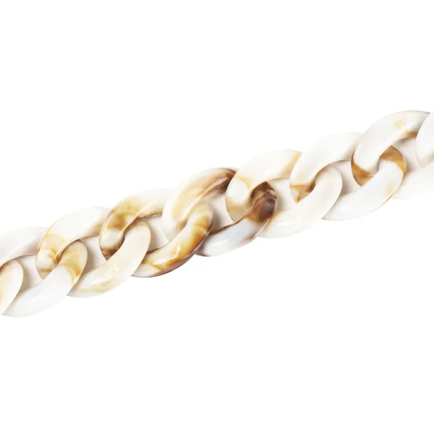 Slide n' Lock Acrylic Link Chain, 36" Cream